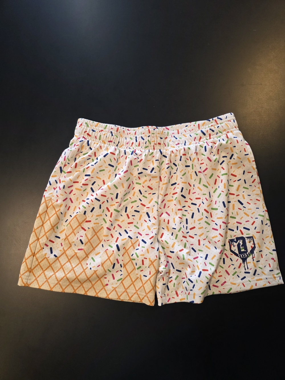 Baseball Lifestyle 101 Apparel Ice Cream Youth Shorts In Vanilla (XL)